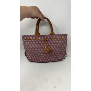 vintage dooney and bourke pink DB signature shoulder bag WEAR TO CORNERS , Y2K